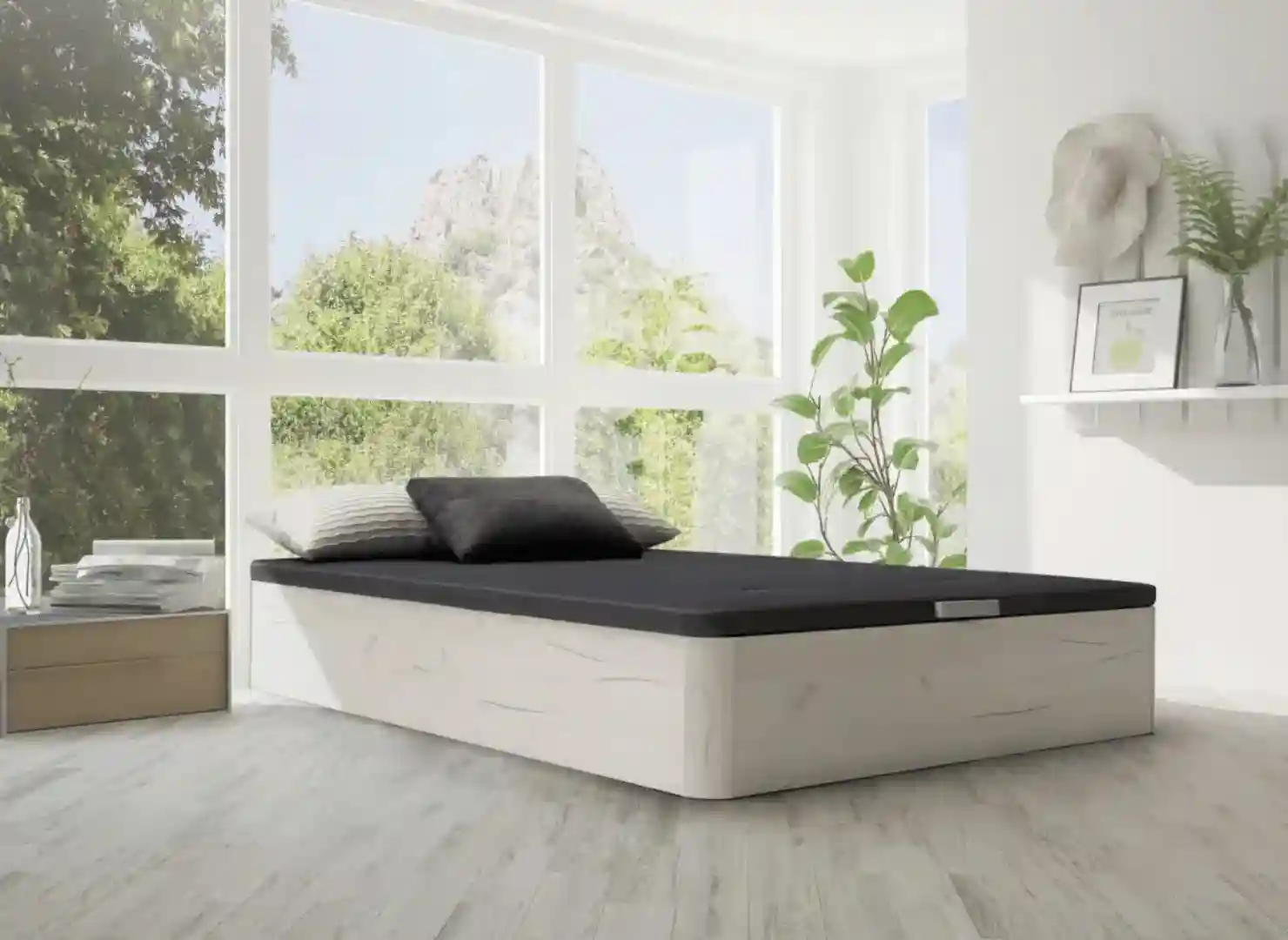 Bajar el canapé es simple si se utiliza el colchón indicado y no se aplica fuerza sobre los hidráulicos