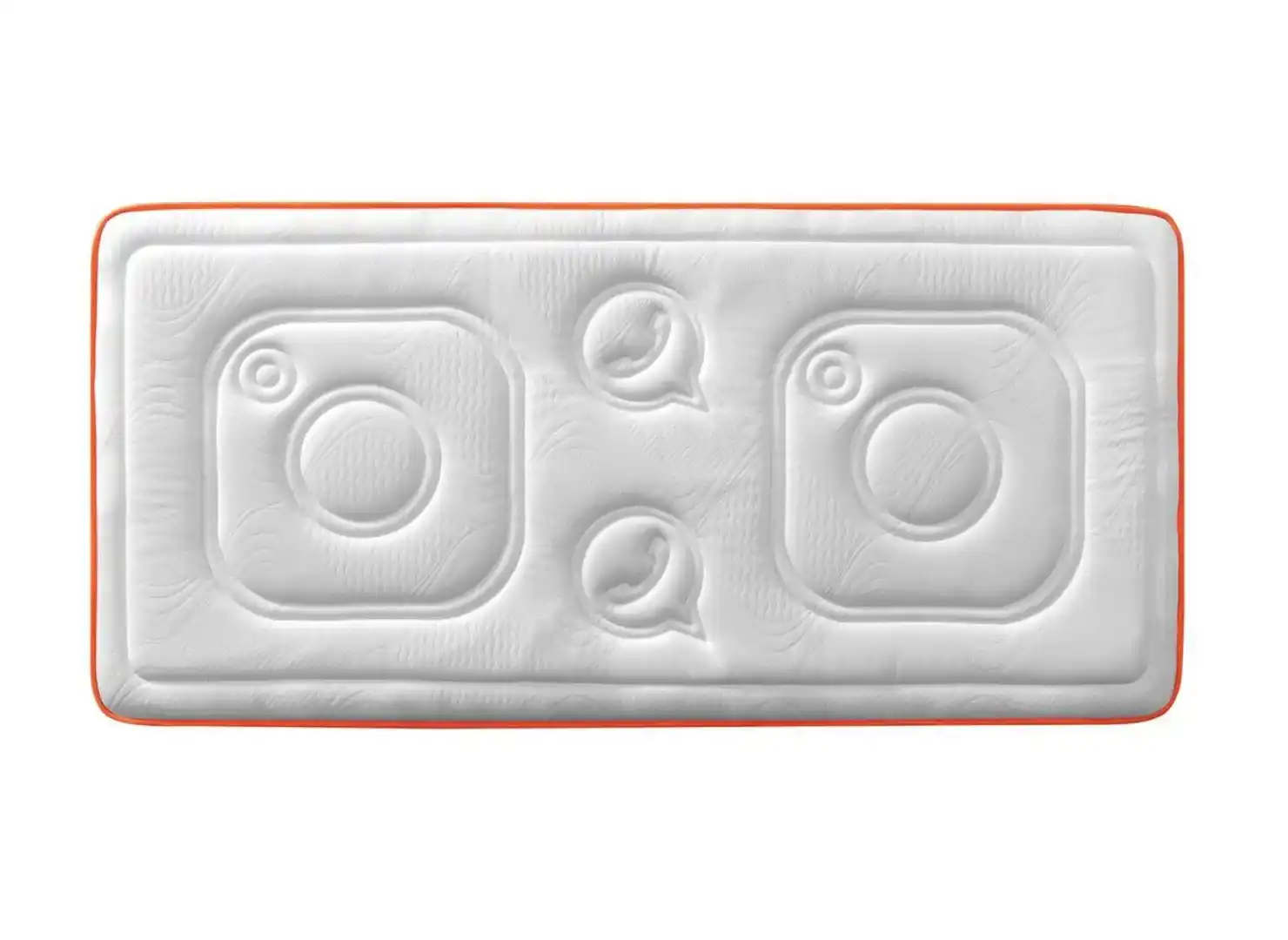 Colchón Inwa transpirable, hipoalergénico y ergonómico de 17 cm, ideal para bases rígidas y camas auxiliares