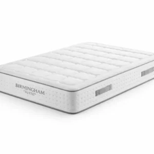 Colchón Birmingham Suite de alta gama con muelles ensacados Titanium MMBI sobre fondo blanco