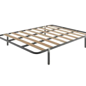 Somier Izan de doble barra central con láminas de madera en fondo blanco