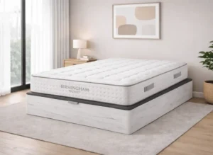 pack canapé turia con colchón birmingham suite en dormitorio moderno